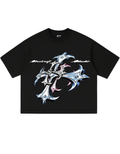 STREETCRAFT STUDIO CHROME CROSS BOXY TEE