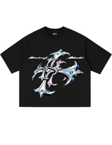 STREETCRAFT STUDIO CHROME CROSS BOXY TEE