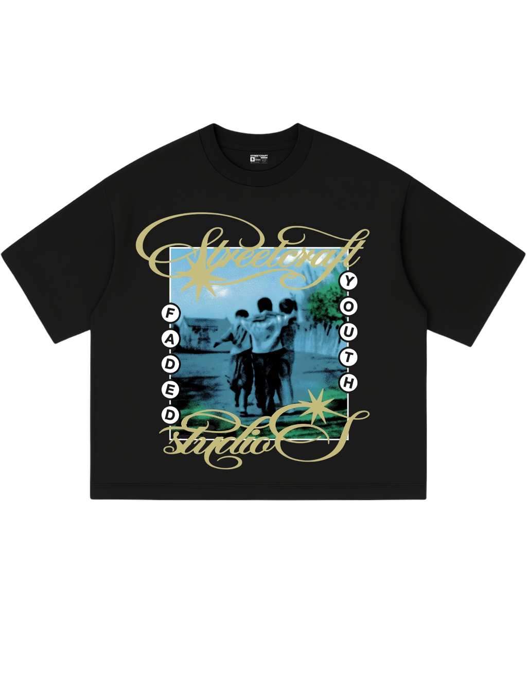 STREETCRAFT FADED YOUTH BOXY TEE
