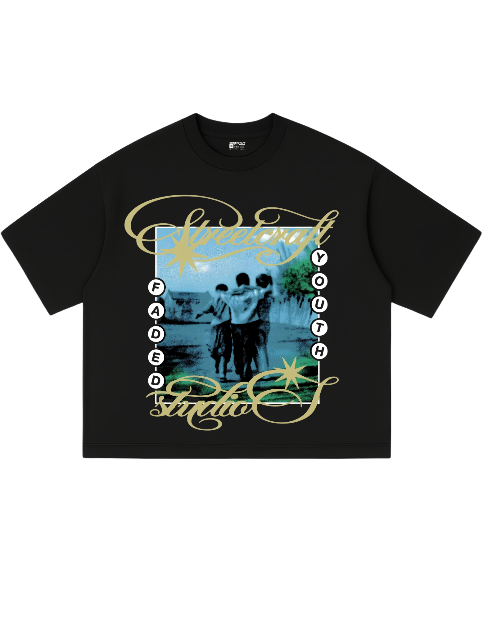 STREETCRAFT FADED YOUTH BOXY TEE