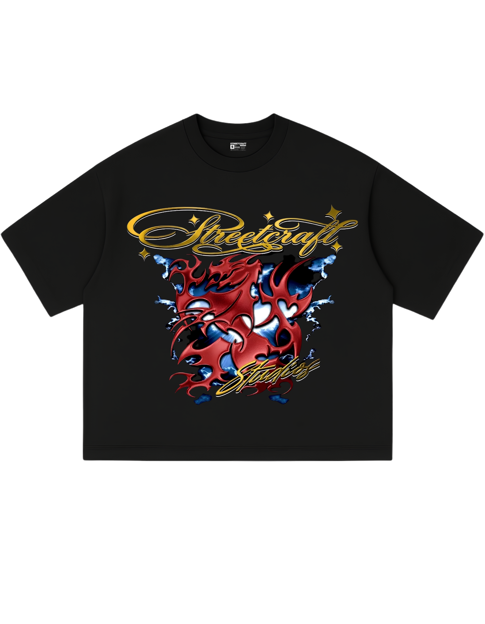 STREETCRAFT STUDIOS TRIBAL DRAGON BOXY TEE