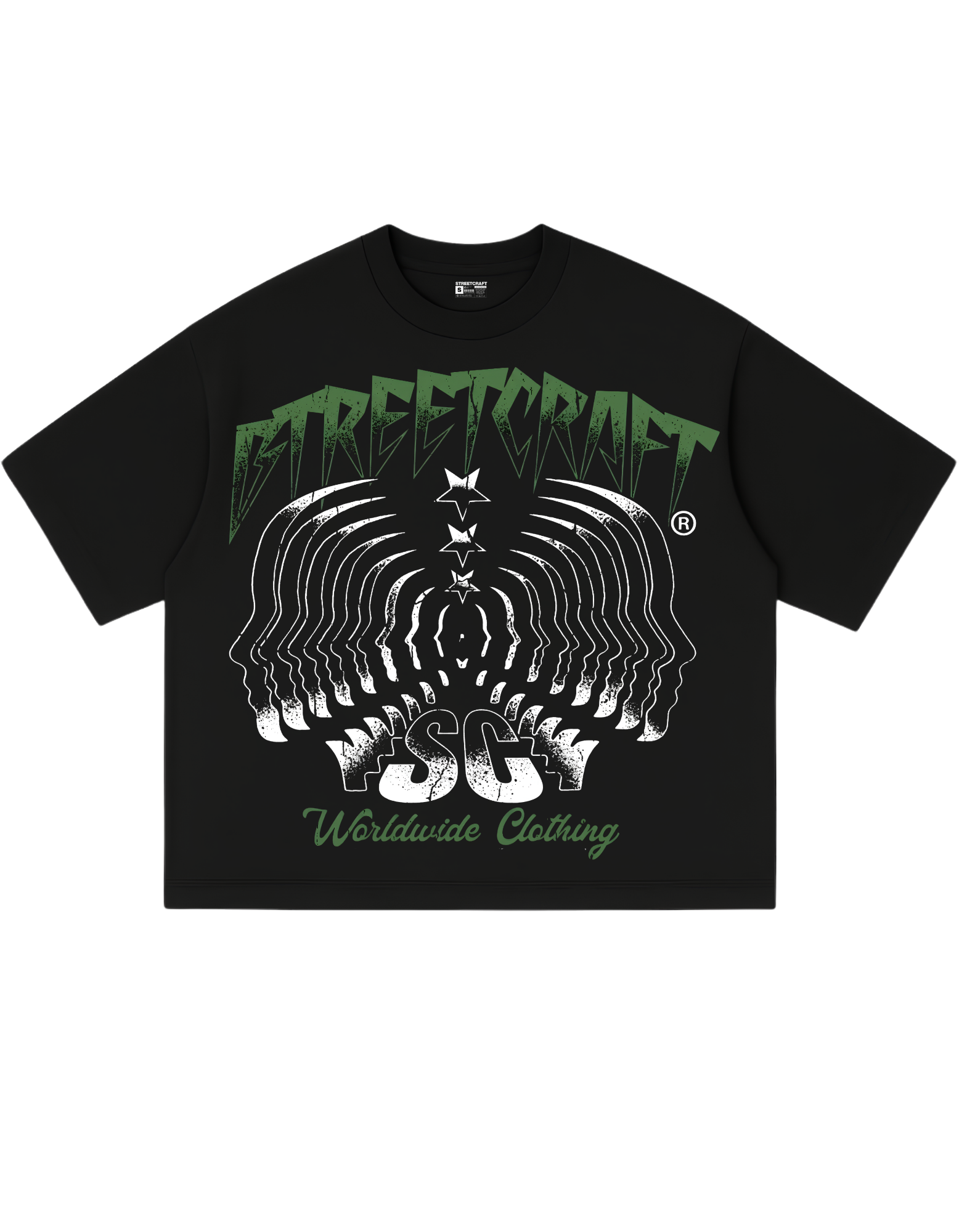 STREETCRAFT WORLDWIDE BOXY GRAPHIC TEE